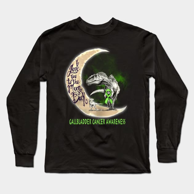 gallbladder cancer dinosaur Long Sleeve T-Shirt by TeesCircle